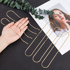 6 шт. 304 нержавеющая сталь змеиные цепи ожерелья для мужчин и женщин STAS-DC0003-25