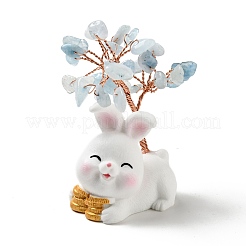 Украшения из натурального аквамаринового дерева&nbsp;DJEW-E007-01RC-02