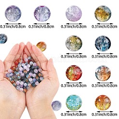 10 цвет прозрачных хрустальных бусин GLAA-SZ0001-98