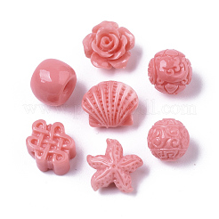 Синтетических коралловых бусин CORA-R019-042