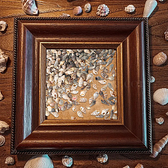 150 г 5 вида натуральных смешанных ракушечных бусин&nbsp;SSHEL-SC0001-50