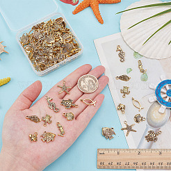 100 шт. 10 стиля подвески из сплава в тибетском стиле серии Ocean&nbsp;FIND-AR0005-87