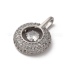 Латунные микро проложить кубического циркония подвески&nbsp;KK-Q070-01D-P