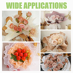 Полиэфирная сетка для обертывания цветочных букетов SRIB-WH0011-214A