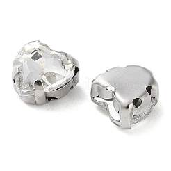 Сердце пришить стразами RGLA-L028-04A-01