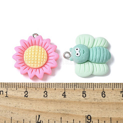 20шт 20 стиля непрозрачные подвески из смолы&nbsp;LS-RESI-V001-02