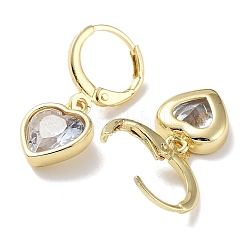 Серьги с подвесками из латуни с покрытием из настоящего 18-каратного золота EJEW-L269-044G-02