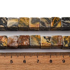 Натуральная карта каменные бусы пряди&nbsp;X-G-T139-8x8-45B