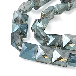 Стеклянные бусины с гальваническим покрытием &nbsp;EGLA-L045-B-FR01