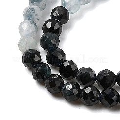 Бусы из натурального голубого турмалина G-G294-A02-3mm