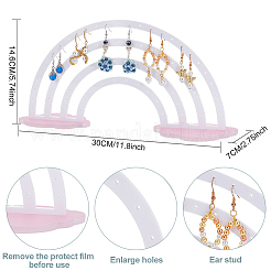 Акриловые выставочные витрины серьги ювелирных изделий&nbsp;EDIS-WH0022-10