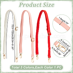 3 шт. регулируемые ремни для сумок из искусственной кожи двух цветов FIND-WR0009-89