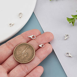 12 шт. 3 стиля 925 застежки-карабины из стерлингового серебра STER-PH0002-87