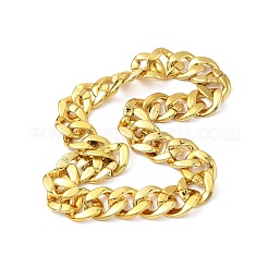 Унисекс толстые ccb пластиковые кубинские цепочки ожерелья&nbsp;LS-NJEW-V006-02G