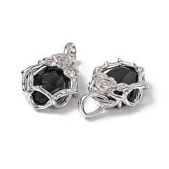 Природные подвески обсидиана G-P484-03P-04