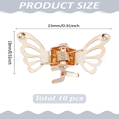 10 шт. заколки-коготь из цинкового сплава&nbsp;OHAR-LP0002-05G