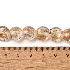 Нити стеклянных бусин из дихроичной фольги ручной работы&nbsp;DICH-U001-11E