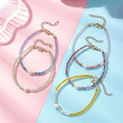 Браслеты из натуральных и синтетических смешанных драгоценных камней и ракушек&nbsp;BJEW-JB13078