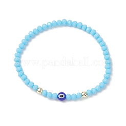 Эластичные браслеты из стекла и муранского бисера для женщин&nbsp;BJEW-JB13226