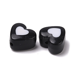 Двухцветные акриловые бусины&nbsp;OACR-U003-12