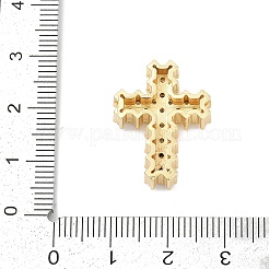 Латунные микро проложить кубического циркония бусы KK-H203-11B-G