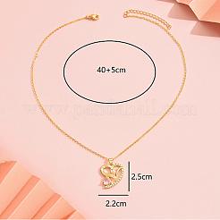 Ожерелье с кулоном из кубического циркония EB4525-1