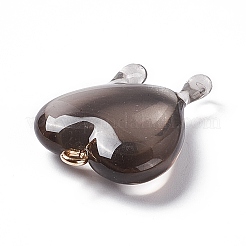 Прозрачные смоляные подвески&nbsp;RESI-F028-01B