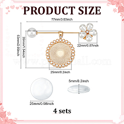 4 шт. латунные значки-палочки&nbsp;JEWB-PH01283