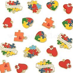 30шт 5 стиля подвески из сплава с эмалью&nbsp;ENAM-FS0004-30