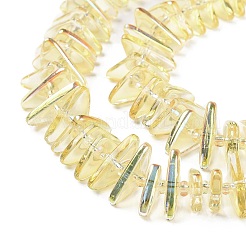 Стеклянные бусины с гальваническим покрытием &nbsp;GLAA-K061-04A-HP01