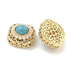 Плоские круглые многониточные звенья из латуни и АБС-пластика KK-Q820-33G