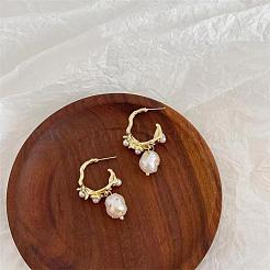 Цинковый сплав с самородками пластиковые жемчужины серьги-гвоздики подвески&nbsp;FS-WGA4D40-01