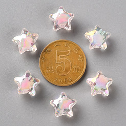 Прозрачные акриловые бусины&nbsp;TACR-S152-01B-SS2112