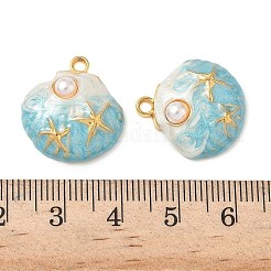 Подвески из нержавеющей стали 304 с эмалью&nbsp;STAS-L026-02G-01