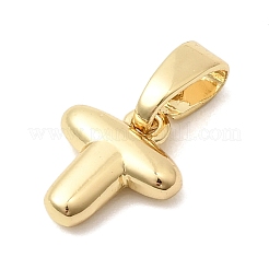 Латунные подвески в виде букв&nbsp;KK-G554-22G-T