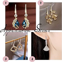 Латунные крючки для сережек&nbsp;KK-FH0001-29