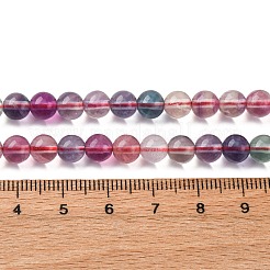 Природного флюорита бисер нитей&nbsp;G-K345-B02-01A