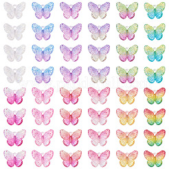 72 шт. 12-цветные прозрачные акриловые подвески с УФ-покрытием OACR-TA0003-86