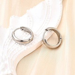 Серьги-кольца из нержавеющей стали 304 EJEW-Z123-01B-P