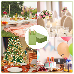 75 шт. бумажная салфетка из натуральной древесной массы AJEW-BBC0002-26