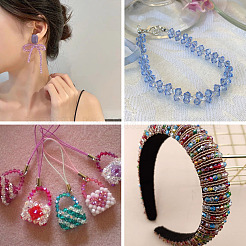 1420шт 10 цвета стеклянный бисер SEED-TA0001-53