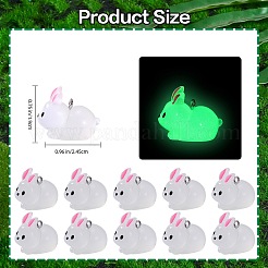 30 шт. светящиеся полупрозрачные подвески из смолы RESI-SZ0003-34