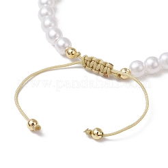 Браслеты из плетеных бусин из натурального серого агата&nbsp;BJEW-JB11668-01