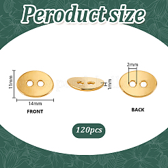 Овальные кнопки в тибетском стиле&nbsp;FIND-PH0023-03B