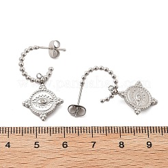 Серьги-гвоздики из нержавеющей стали 304&nbsp;EJEW-F354-03P