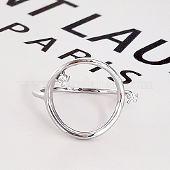 925 открытое кольцо-манжета из стерлингового серебра с кубическими цирконами в форме паве для женщин BH6956