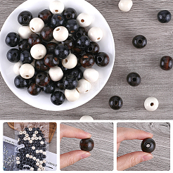 90 шт. 3 цвета натурального дерева бусины в европейском стиле OPDL-GF0001-01