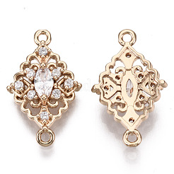 Соединители из латуни с микрочастицами и кубическим цирконием&nbsp;KK-R111-010-B01