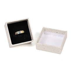Квадратные бумажные коробки для хранения украшений с губкой внутри&nbsp;LS-CON-I013-01A