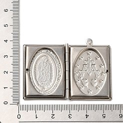 Подвески-медальоны из нержавеющей стали 304 STAS-Q300-01B-P